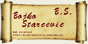 Bojko Starčević vizit kartica